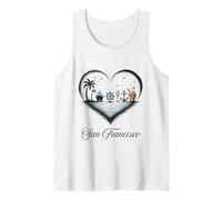 Chicas Viaje Crucero Vacaciones Viajes San Francisco Camiseta sin Mangas