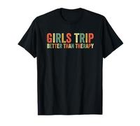 Chicas Viaje Mejor Que Terapia Mejores Amigos Vacaciones Vacaciones Camiseta