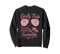 Chicas Viaje Para Siempre Persiguiendo Puestas De Sol Playa Sudadera