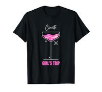 Chicas Viaje Playa Bebida Charlotte North Carolina Camiseta