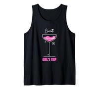 Chicas Viaje Playa Bebida Charlotte North Carolina Camiseta sin Mangas