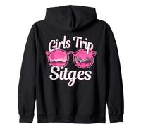 Chicas Viaje Sitges España Bachelorette Mujeres Viaje Sudadera con Capucha