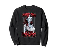 Chicas Zombies Necesitan Amor Demasiado Divertido Halloween Pop Art Dead Girl Sudadera