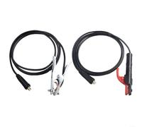 ChicBosom Cable de tierra para soldador de 300 A, soporte de electrodo de soldadura, abrazadera de tierra de plomo-MMA/ARC, pinza de soldadura de cobre para máquina de soldadura de 300 A (5 m)