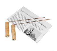 ChicBosomn 2 varillas de cobre puro al 99,9 %, varillas de radiestesia, varillas de cobre, varilla de radiestesia de cobre, herramienta de rotación de varilla de radiestesia de cobre para herramienta