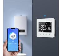 ChicBosomn Termostato inteligente Wifi para Tuya WiFi, termostato programable inteligente para caldera de gas, controlador de temperatura para hogar inteligente, controlador programable de temperatura