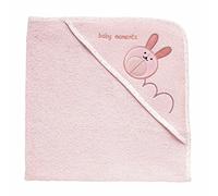 Chicco 00004821000000 - Toalla con capucha (0 m), diseño de conejo, color rosa