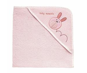 Chicco 00004821000000 - Toalla con capucha (0 m), diseño de conejo, color rosa