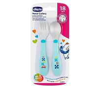 Chicco 16102200000 Mes Premiers - Cubertería (acero inoxidable, 2 unidades)
