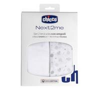Chicco - 2 sábanas ajustables Algodón para cuna Next2Me - Confetti