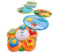 Chicco 4 Estaciones, Alfombra de Juegos Bebé, Tapete Multisensorial Electrónico y Formas con 5 Discos Blandos y Flor Central con Luz y Sonido, Juguetes Bebé 9+ Meses, Old Version