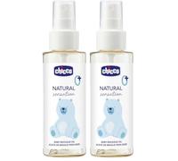Chicco Aceite Masaje Natural Sensation 100 ml, Cosmética Bebés y Recién Nacidos 0+ Meses, Ingredientes Naturales, Hidrata Piel Seca del Bebé, Envase Sostenible, 500 ml (Paquete de 2)