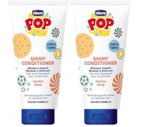 Chicco Acondicionador Desenredante Vanilla Wrap, Aroma Vainilla, Acondicionador Bebé, Bálsamo para el cabello, fórmula vegana, 150 ml (Paquete de 2)