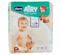 Chicco Airy Ultra Fit&Dry XL Talla 6 pañales para bebés 15-30 kg, 14 unidades
