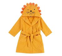 Chicco Accappatoio León, Colorido y Divertido en Esponja súper Suave con Capucha, 24 Meses+, Multicolor, Normal Unisex para niños y niñas