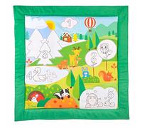 Chicco Alfombra de los Números, Aquadoodle Mágica 80 × 80cm, 5 Zonas para Colorear, Rotulador de Agua, el Color Desaparece al Secarse, Alfombra de Juguete Infantil, Juguetes para Niños de 2 a 4 Años