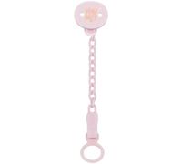 Chicco All You Can Clip, Cadena Portachupete, Clips Suaves para Chupetes de Niña, Cadena Suave, Recién Nacido, Rosa