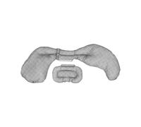 Boppy Cojín de Embarazo con Soporte Total del Cuerpo Ajustable, Almohada Confortable, Brinda Soporte al Cuerpo, Fomenta la Posición Lateral, 3 Partes para Cada Necesidad, Lavable en Lavadora