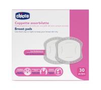 Chicco Almohadillas Absorbentes para Lactancia Día y Noche,con Antibacteriano,Ultra Absorbentes,Suaves y Transpirables,con Tira Adhesiva para Fijar las Almohadillas,Diseño Discreto,30 Unidades