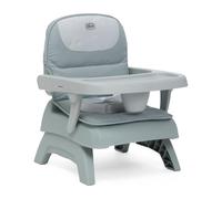 Chicco Alzador de Silla para Niños para comer, 6 Meses +, Trona Elevadora para Mesa, Portátil, Altura Ajustable, Bandeja Extraíble, Plegado Compacto, Cojín Suave Extraíble, Lavable a Máquina