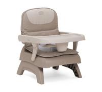 Chicco Alzador de Silla para Niños para Comer, 6 Meses +, Trona Elevadora para Mesa, Portátil, Altura Ajustable, Bandeja Extraíble, Plegado Compacto, Cojín Suave Extraíble, Lavable a Máquina