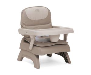 Chicco Alzador de Silla para Niños para comer, 6 Meses +, Trona Elevadora para Mesa, Portátil, Altura Ajustable, Bandeja Extraíble, Plegado Compacto, Cojín Suave Extraíble, Lavable a Máquina