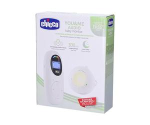 Chicco Audio Monitor para Bebés You&Me Digital FHSS, Alcance de 300 m, Activación por Voz VOX, Micrófono de Alta Sensibilidad, Unidad para Padres Recargable por USB