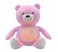 Chicco Baby Bear Oso Primeros Sueños de Peluche, Osito Proyector de Luces con Efectos Luminosos, Melodías Relajantes y Luz de Noche - Peluche para Bebés Recién Nacidos, Color Rosa