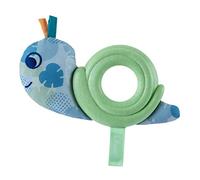 Chicco Baby Caracol Eco+, Mordedor de Peluche, Juguete Sostenible Realizado con Materiales Reciclados, Sin Pintura, Juguete Texturizado, Primeros Juguetes Bebés 3 Meses, Verde