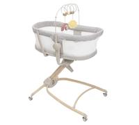 Chicco Baby Hug 4en1 Armonía, Cuna, Hamaca, Trona y Silla de Mesa 0-36 Meses, Altura Regulable con Pedal, Barra de Juego y Tela de Red para Circulación de Aire, Solución Ahorraespacio