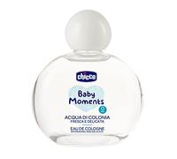 Chicco Baby Moments Agua de Colonia, Agua Refrescante y Suave para Bebé, Delicada Fragancia con Ingredientes de Origen Natural, 0 Meses+,100 ml