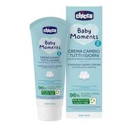 Chicco Baby Moments Pasta de Cambio Todos los Días, Pasta de Cambio de Pañal, Textura Ligera para Uso Diario, Sin Fragancia, Dermatológicamente Probada en Piel Sensible, 100 ml