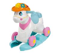 Chicco Baby Rodeo, Caballito Balancín, Actividades Bilingües Español e Inglés, 3 Botones Interactivos, Balancín y Cabalgable, con Plástico Reciclado, Juguetes Infantiles 1-3 Años, Rosa