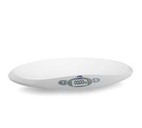 Chicco Báscula electrónica digital para bebés y niños pequeños con pantalla LCD digital, báscula para bebés de hasta 20 kg, función de tara, función estabilizadora, memorización del último pesaje