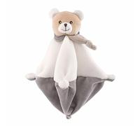 Chicco Bear Dou Dou Mantita para Recién Nacidos, Juguete Suave para los Primeros Mimos, Oso de Peluche Suave Aterciopelado, Hipoalergénico, Lavable a Máquina, Juguetes para Bebés de + 0 Meses