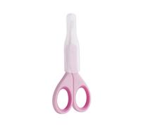 Chicco Tijeras Uñas Bebé Recién Nacido Y Niños Pequeños, Cortauñas De Acero Inoxidable Con Hojas Curvas Y Punta Redondeada, Funda Protectora, Goma Antideslizante Accesorio Esencial Neceser, Rosa