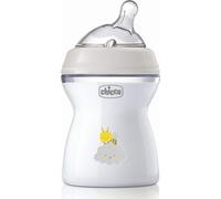 Chicco Biberón Natural Feeling 2 M+ gris 250 ml