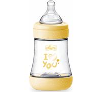 Chicco Perfect 5 Biberón Anticólico 150 ml, Slow Flow 0+ Meses con Tetina de Silicona Suave, Biofuncional con Sistema Intui-Flow, Amarillo