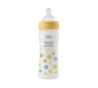Chicco Biberón Perfect Easy – flujo medio, tetina Physio silicona, anticólicos – Amarillo 250 ml 2m+