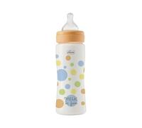 Chicco Biberón Perfect Easy Fast Flow, con tetina Physio de silicona suave y acabado Soft Sense, anticólicos, reduce la regurgitación y la irritabilidad, biberón de plástico de 330 ml, 4m+, niño