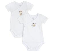 Chicco, Body Bebé Niño y Niña, Set de 2 Bodies con Mangas Cortas en Tejido Suave, Ropa Niño y Niña, Designed in Italy