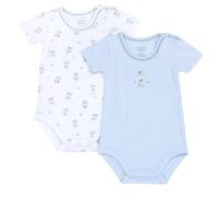 Chicco, Body Bebé Niño y Niña, Set de 2 Bodies con Mangas Cortas en Tejido Suave, Ropa Niño y Niña, Designed in Italy