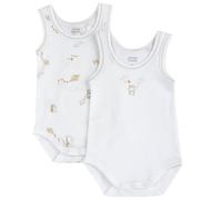 Chicco, Body Bebé Niño y Niña, Set de 2 Bodies Sin Mangas, en Suave Algodón, con Cómoda Apertura, Ropa Niño y Niña, Ideas Regalo Bebé, Designed in Italy