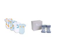 Chicco Body de manga cort zapatillas - Azul