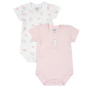 Chicco, Body in cotone, a manica corta, apertura entrogamba, Bebé - Unisex, rosa, 3M, Diseñado en Italia