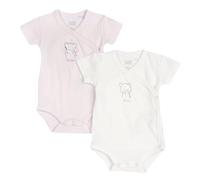 Chicco, Body in cotone, a manica corta, apertura frontale, Bebé - Unisex, rosa, 1M, Diseñado en Italia