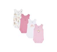 Chicco, Body Recién Nacido, Conjunto de 4 Bodies sin Mangas de Algodón 100% con Cómoda Abertura, Ropa Bebé Niño y Niña 0-3 Meses, Ideas de Regalo para Nacimiento