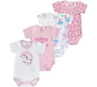 Chicco, Body Recién Nacido, Set de 4 Body de Manga Corta de 100% Algodón, Unisex, Bebé 0-24 Meses, Designed in Italy