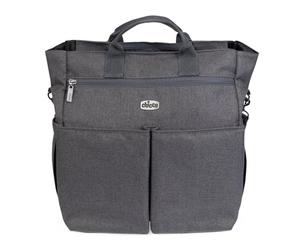 Chicco Bolso para Padres Ligero y Funcional, Equipado con Grandes Bolsillos, Práctico, Elegante y Funcional, Elegante Diseño Monocromo