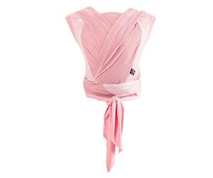 Chicco Boppy ComfyHug Fular Portabebés Ergonómico para Recién Nacidos, Desde 2,5 kg, Mochila Fácil de Usar y Cómoda, Orientada hacia los Padres, Arnés Ajustable, Soporte Cabeza y Cuello, Rosa